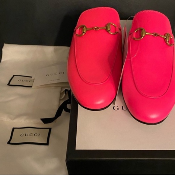 Gucci Princetown Hot Pink Mule sz 41 - Picture 3 of 3